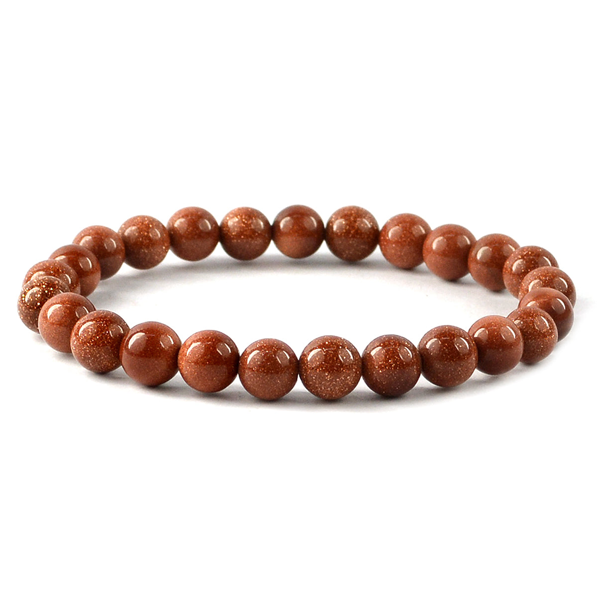 Brown Goldstone Crystal Bracelet | Natural Healing Gemstone Bracelet for Energy & Positivity