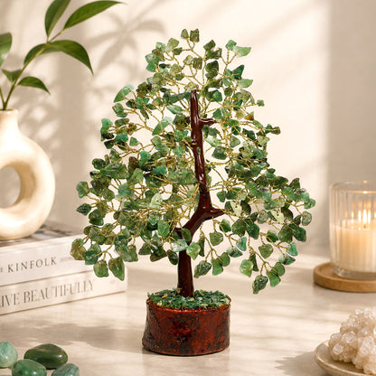 Natural Original Crystal Stone Chip 200 Beads Tree for Decorative Showpiece