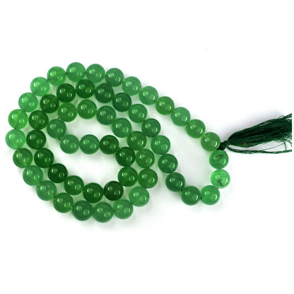 Green Aventurine Crystal Mala | Natural Healing Gemstone Necklace for Luck & Prosperity | Reiki Energized Meditation Mala for Men & Women | Available in Multiple Bead Sizes & Shapes