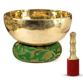 Handmade Pure Brass Tibetan Singing Bowl Set