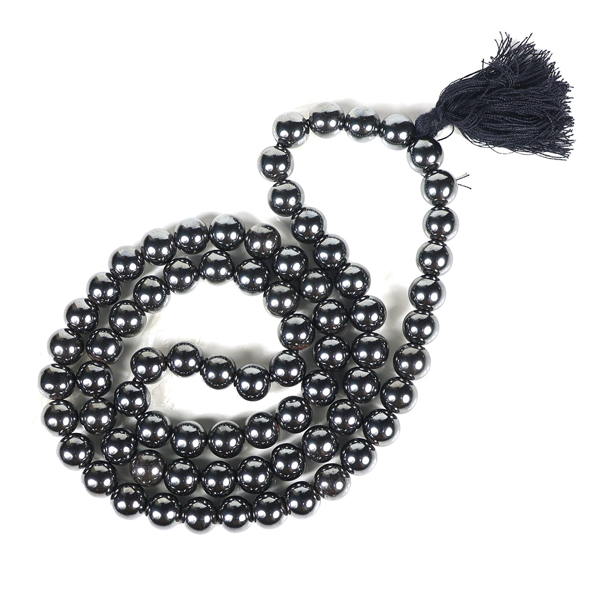 Hematite Crystal Mala | Natural Grounding & Protection Gemstone Necklace