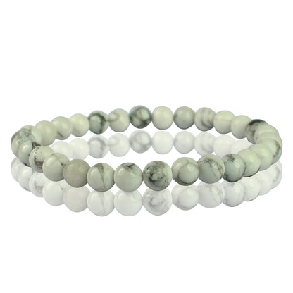 Natural Crystal Stones 6 mm Round Beads Bracelet Energized By Reiki Grand Master | Healing Crystal Bracelet for Energy Balance, Positivity & Daily Wear (Multiple Variants Available)