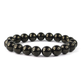 Jet Crystal Bracelet | Natural Healing Gemstone Bracelet for Protection & Purification