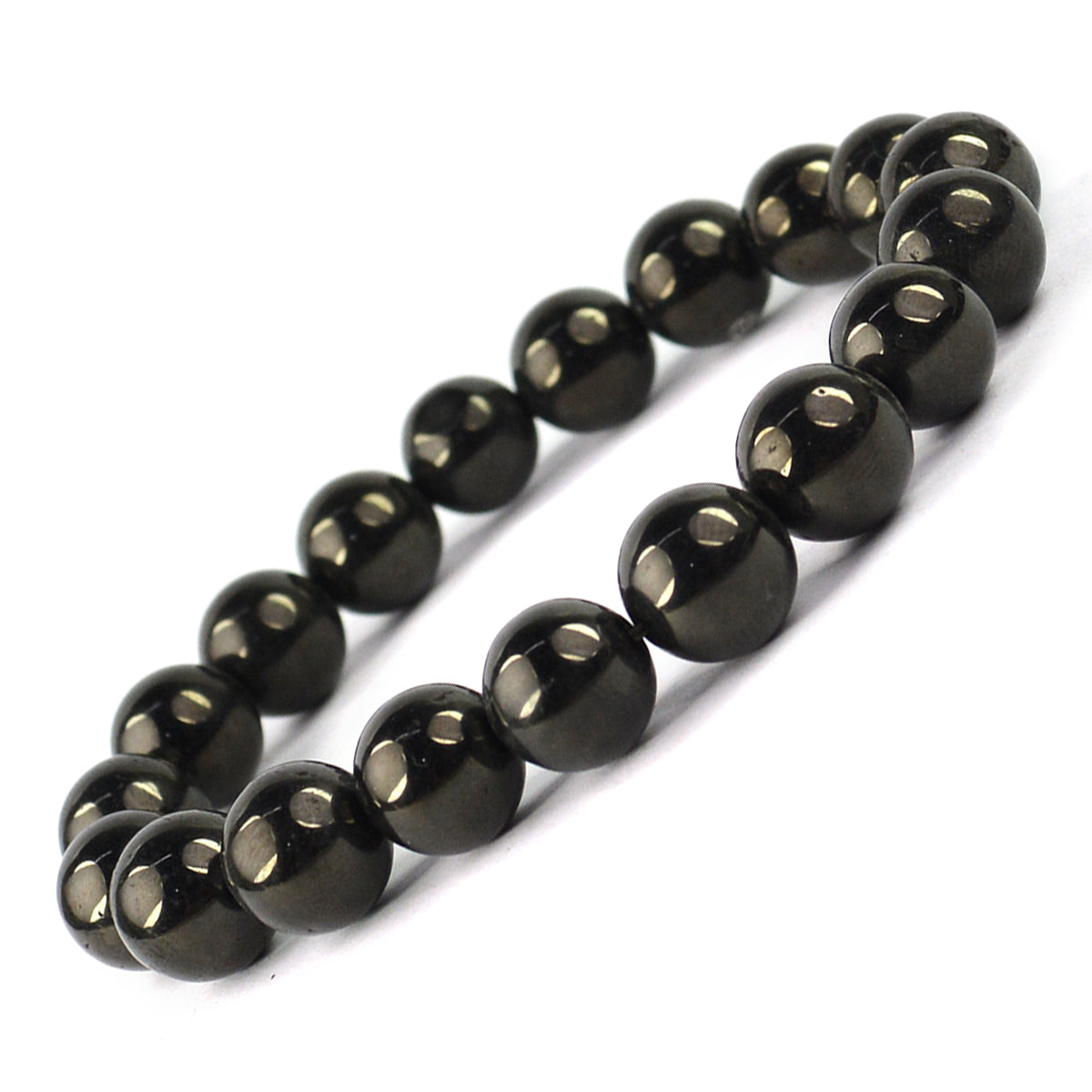 Jet Crystal Bracelet | Natural Healing Gemstone Bracelet for Protection & Purification