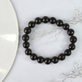 Jet Crystal Bracelet | Natural Healing Gemstone Bracelet for Protection & Purification