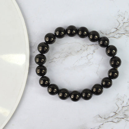 Jet Crystal Bracelet | Natural Healing Gemstone Bracelet for Protection & Purification