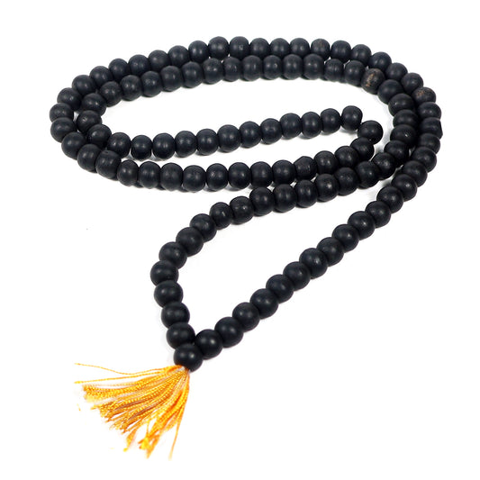 Original Karungali Wood Mala 10 mm Beads | 108 Prayer & Meditation Mala for Protection, Spiritual Healing, Positive Energy & Yoga Japa Mala for Men & Women