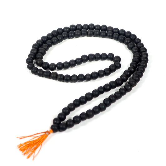 Karungali Wood Mala 8 mm Beads | 108 Prayer & Meditation Mala for Protection, Spiritual Healing, Positive Energy & Yoga Japa Mala for Men & Women