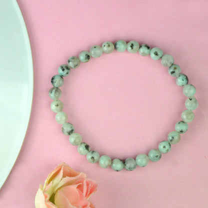 Kiwi Moonstone Crystal Bracelet | Natural Healing Gemstone Bracelet for Balance & Intuition