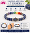 Lapis Lazuli & 7 Chakra with Hamsa Charm Bracelet