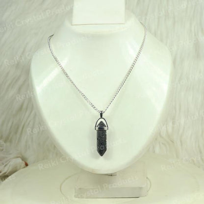 Natural Gemstone Pencil Shape Pendant Spiritual Jewelry