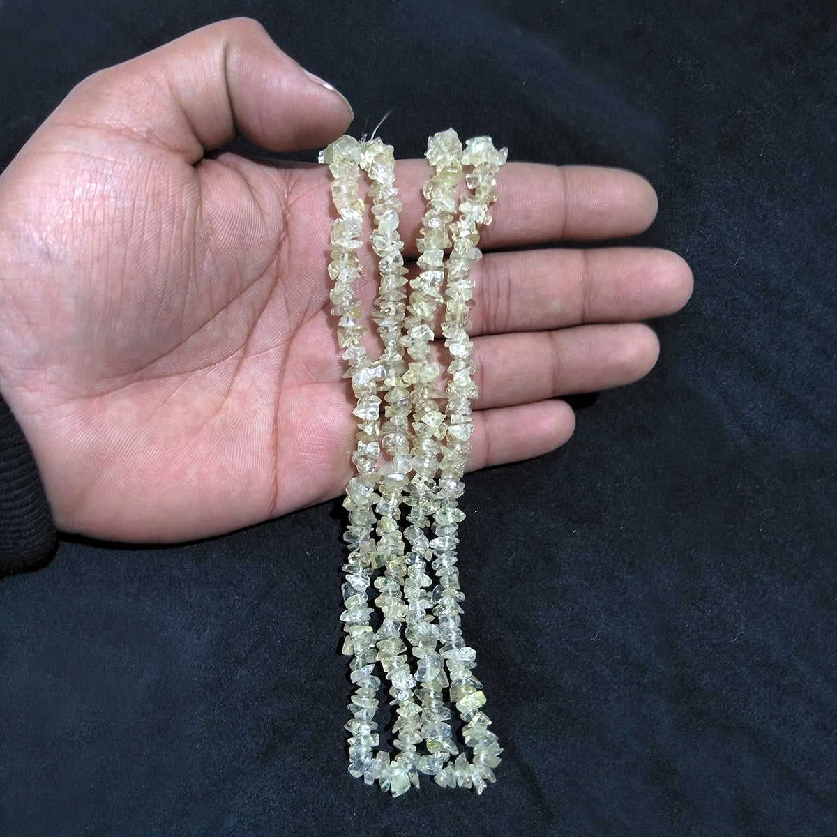Lemon Quartz Crystal Mala | Natural Healing Gemstone Necklace for Clarity & Positivity