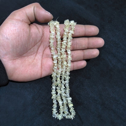 Lemon Quartz Crystal Mala | Natural Healing Gemstone Necklace for Clarity & Positivity