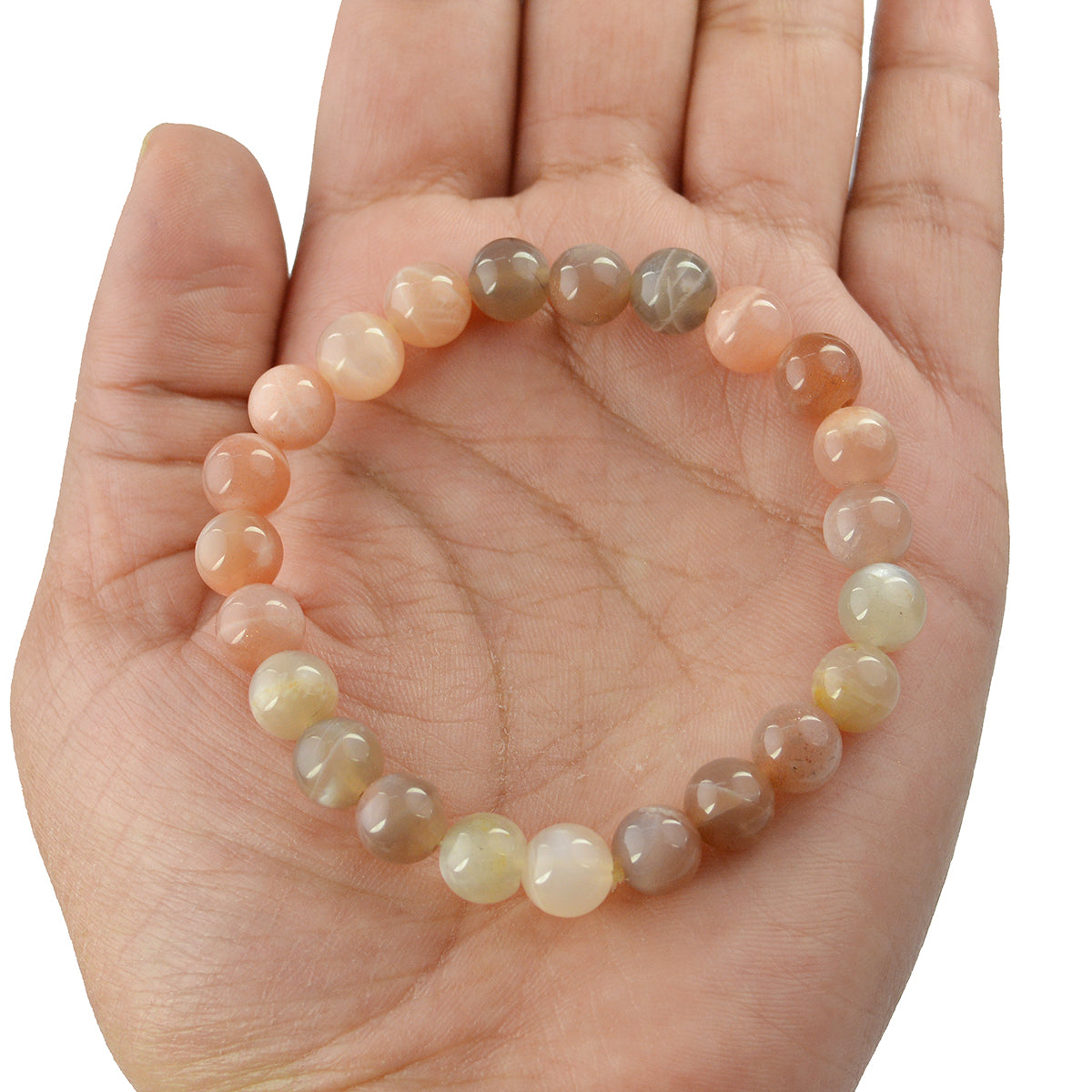 Multi Moonstone Crystal Bracelet | Natural Healing Gemstone Bracelet for Intuition & Emotional Balance