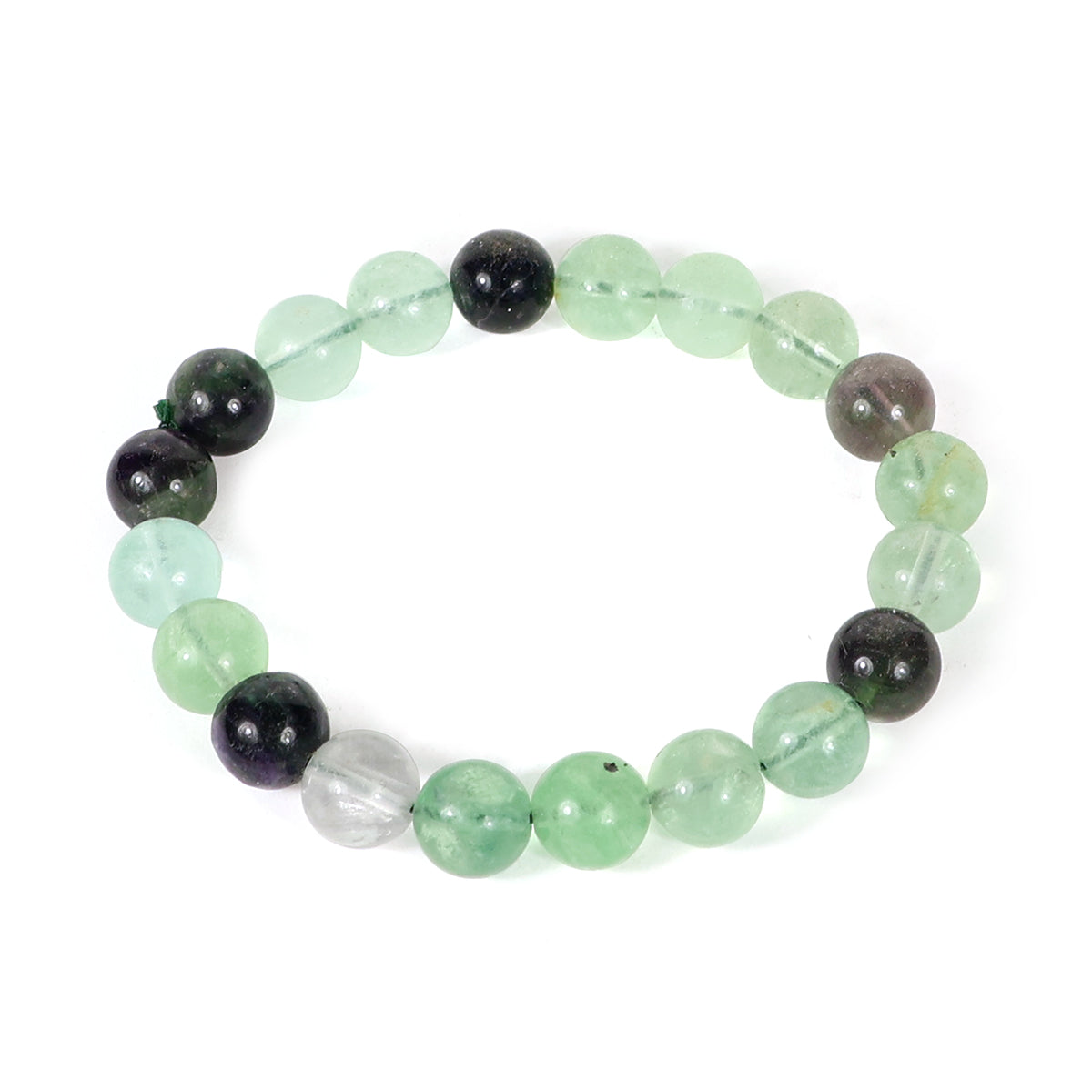 Multi Fluorite Crystal Bracelet | Natural Healing Gemstone Bracelet for Clarity & Balance