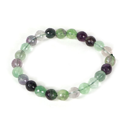 Multi Fluorite Crystal Bracelet | Natural Healing Gemstone Bracelet for Clarity & Balance