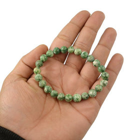 Natural AAA Tree Agate 8 mm Round Bead Bracelet for Grounding, Growth, Emotional Balance & Positive Energy  Crystal Bracelet