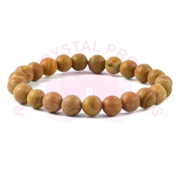 Natural Bodhi Bead 8mm Round Bead Bracelet for Peace, Mindfulness, Spiritual Growth & Meditation