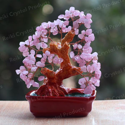 rose quartz tree