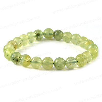 Natural Epidote 8 mm Round Bead Bracelet for Growth, Prosperity, Emotional Balance & Positive Energy