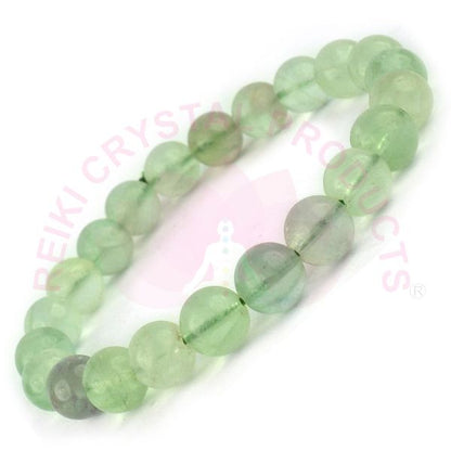 Natural Green Fluorite 8 mm Round Bead Bracelet for Focus, Mental Clarity, Emotional Balance & Positive Energy  Crystal Bracelet