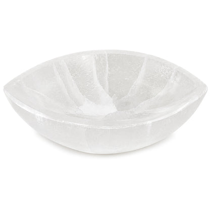 Natural Selenite Oval Bowl