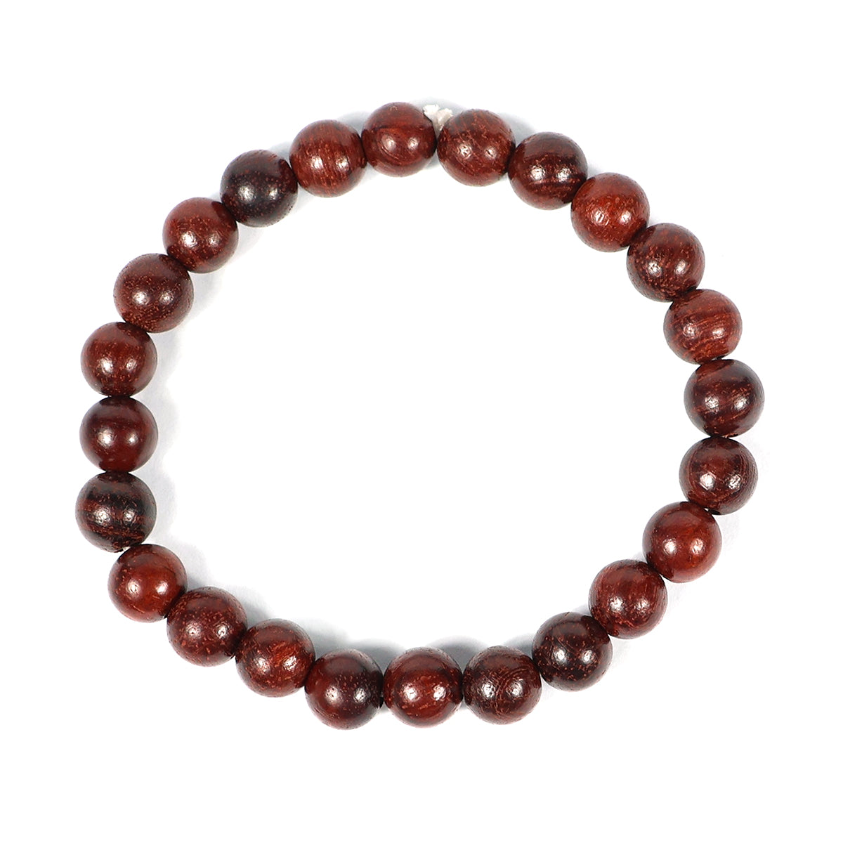 Natural Wood 8 mm Round Bead Bracelet for Calmness, Mindfulness, Balance & Everyday Style