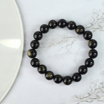 Rainbow Obsidian 10 mm Bead Bracelet for Daily Wear