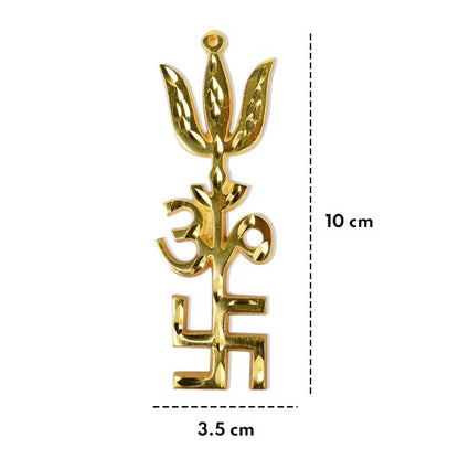 Om Trishul Swastik Symbol