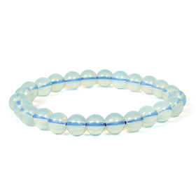 Opalite 8 mm Round Bead Bracelet for Calmness, Emotional Balance, Confidence & Positive Energy | Crystal Bracelet