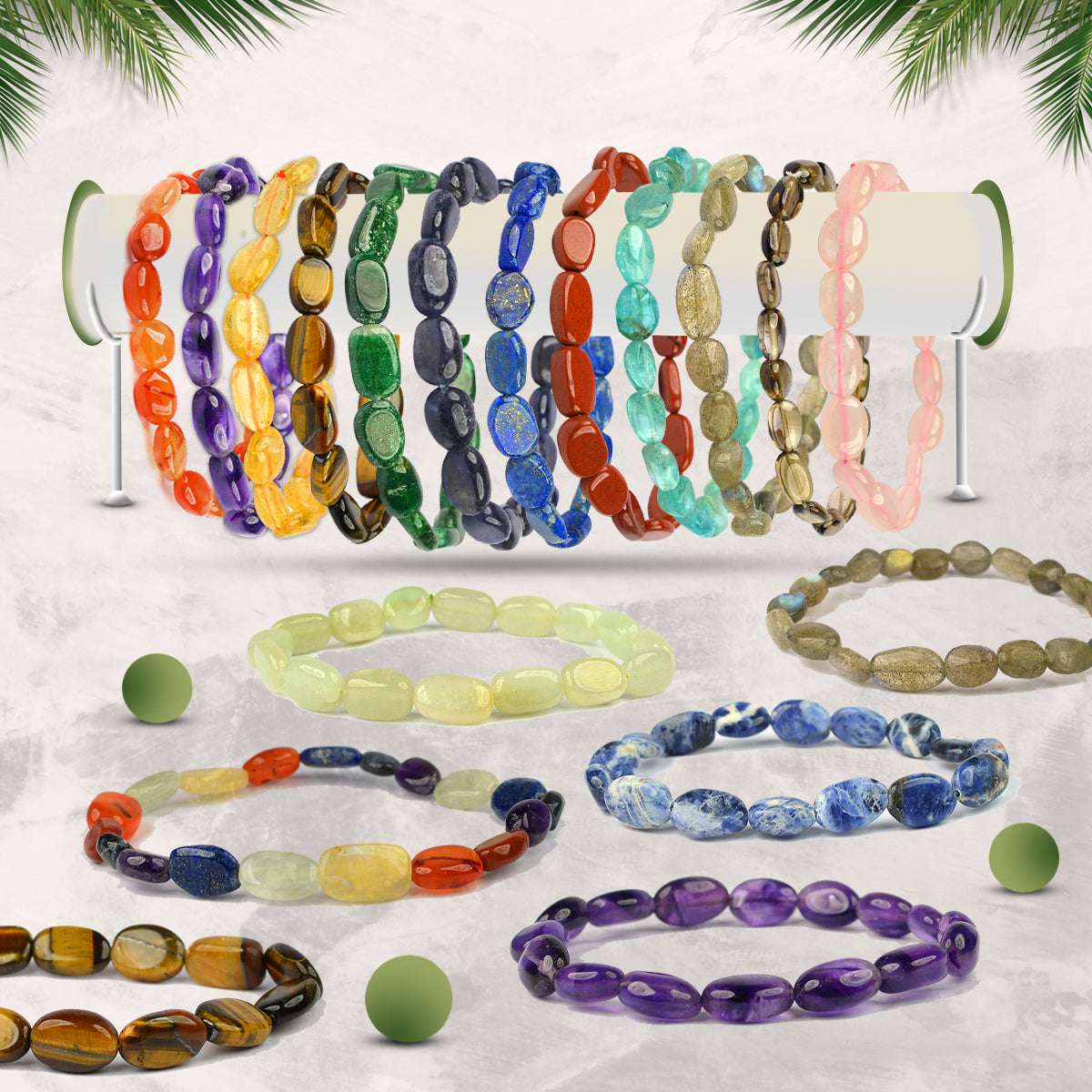 Bracelets Oval Beads