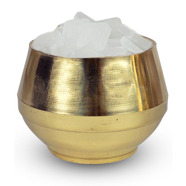 Premium Brass Camphor Burner with Copper Spring