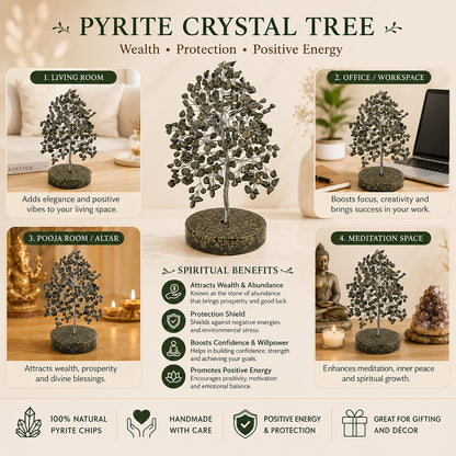 Pyrite Crystal Tree