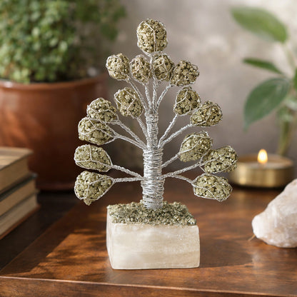 Pyrite Wealth Crystal Tree Spiritual Home Decor