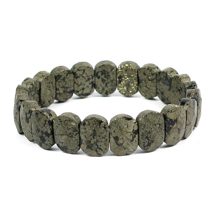 Pyrite Crystal Bracelet | Natural Healing Gemstone Bracelet for Abundance & Confidence