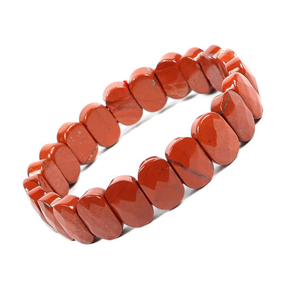 Red Jasper Crystal Bracelet | Natural Healing Gemstone Bracelet for Strength & Stability