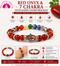 Red Onyx & 7 Chakra with Hamsa Charm Bracelet