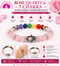 Rose Quartz & 7 Chakra with Hamsa Charm Bracelet