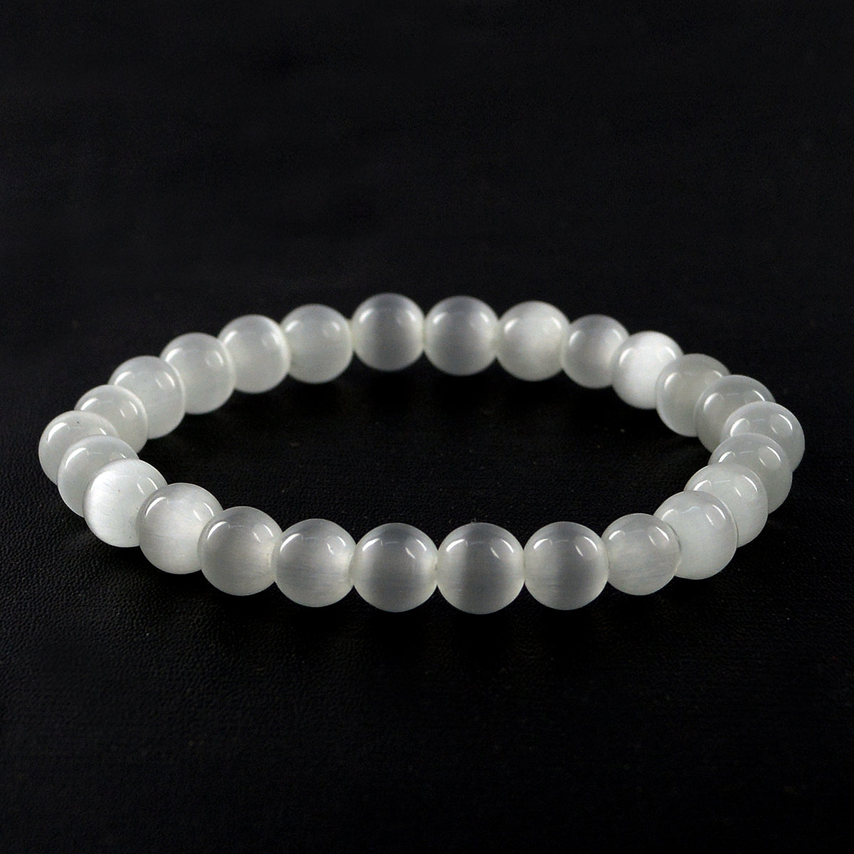 Selenite Crystal Bracelet | Natural Healing Gemstone Bracelet for Clarity & Spiritual Cleansing
