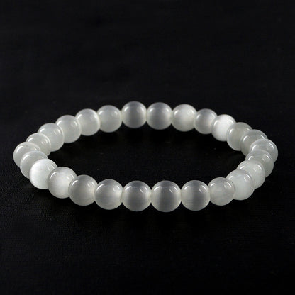 Selenite Crystal Bracelet | Natural Healing Gemstone Bracelet for Clarity & Spiritual Cleansing