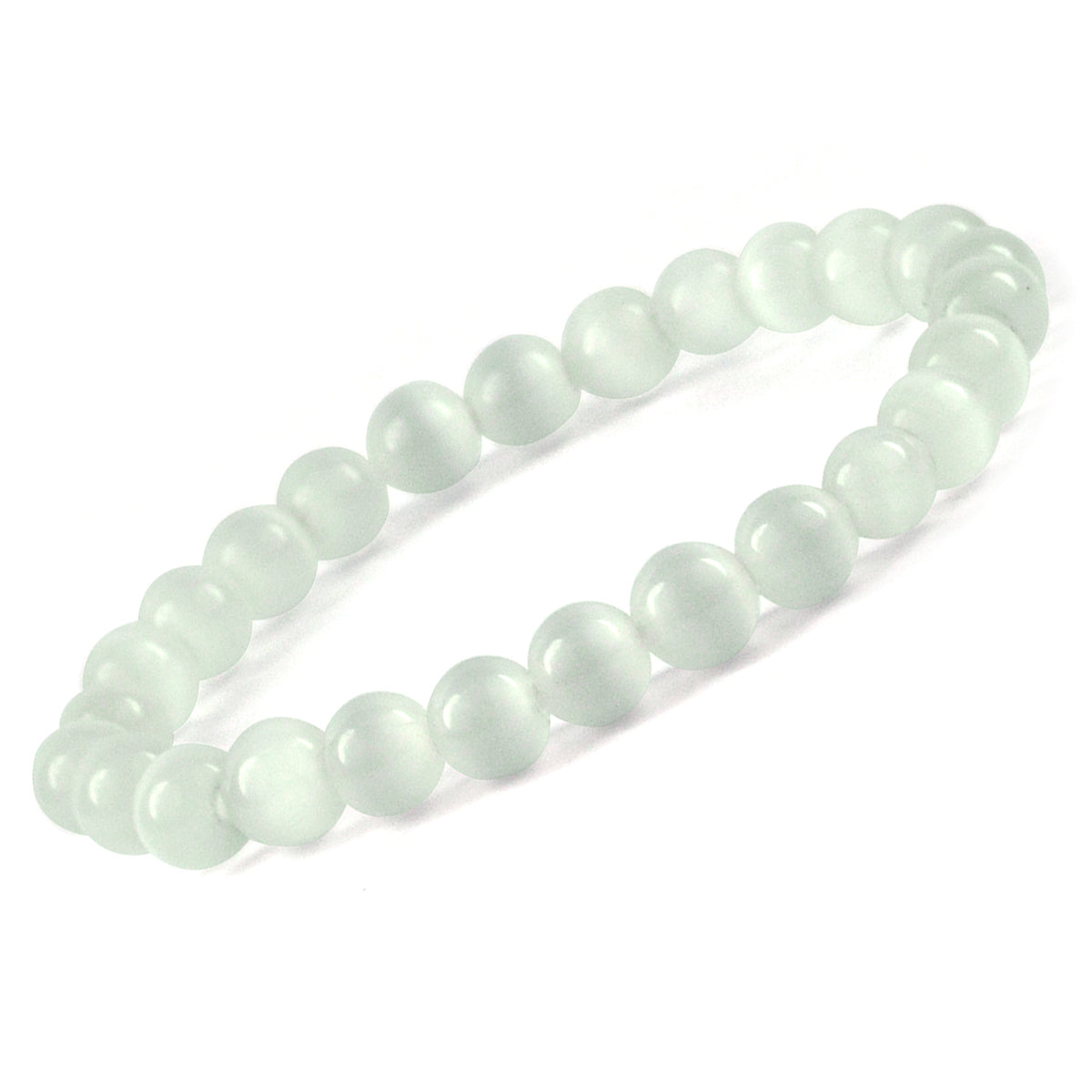 Selenite Crystal Bracelet | Natural Healing Gemstone Bracelet for Clarity & Spiritual Cleansing