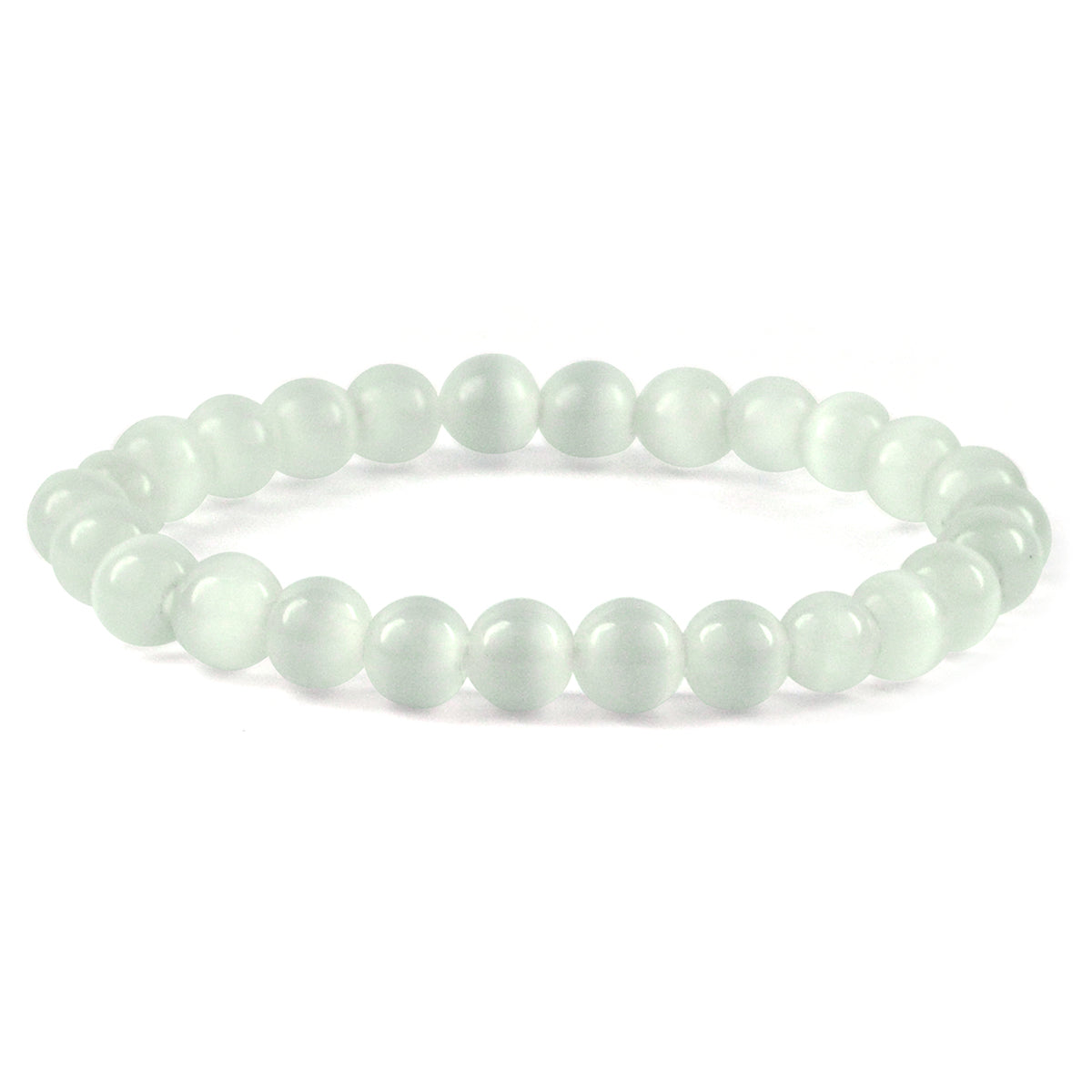 Selenite Crystal Bracelet | Natural Healing Gemstone Bracelet for Clarity & Spiritual Cleansing