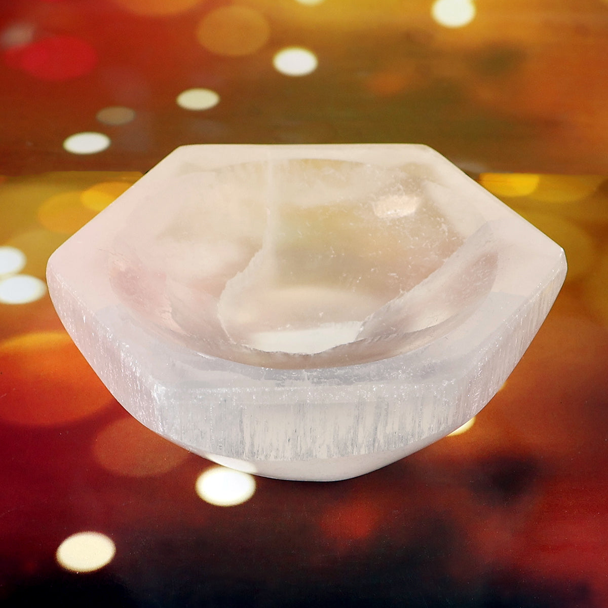 Selenite Hexagonal Bowl