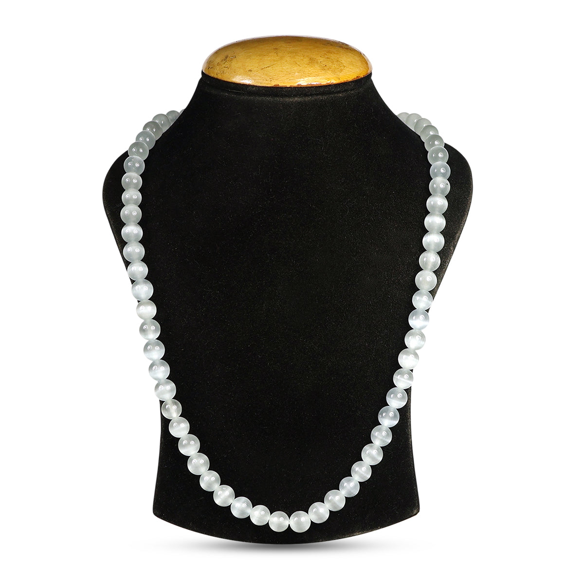 Selenite Crystal Mala | Natural Healing Gemstone Necklace for Clarity & Spiritual Cleansing