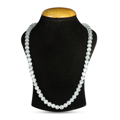 Selenite Crystal Mala | Natural Healing Gemstone Necklace for Clarity & Spiritual Cleansing