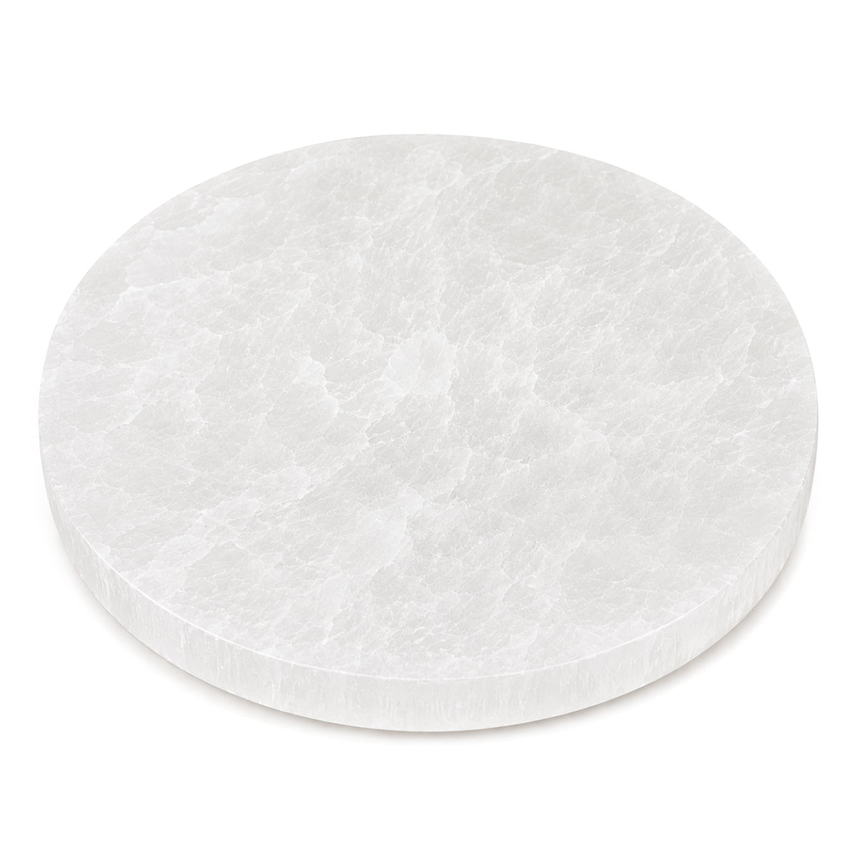 Selenite Round Charging Plate