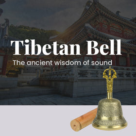 Brass Tibetan Singing Bell with Wooden Stick 6 Inch (15.2 cm) | Buddhist Meditation Bell for Prayer, Yoga, Mindfulness & Spiritual Practices