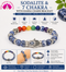 Sodalite & 7 Chakra with Hamsa Charm Bracelet