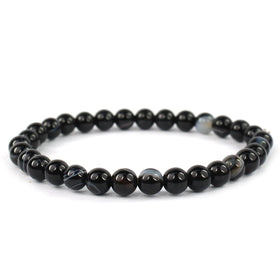 Sulemani Hakik Botswana Agate Matte Crystal Bracelet | Natural Healing Gemstone Bracelet for Grounding & Protection