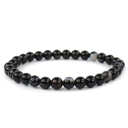 Sulemani Hakik Botswana Agate Matte Crystal Bracelet | Natural Healing Gemstone Bracelet for Grounding & Protection